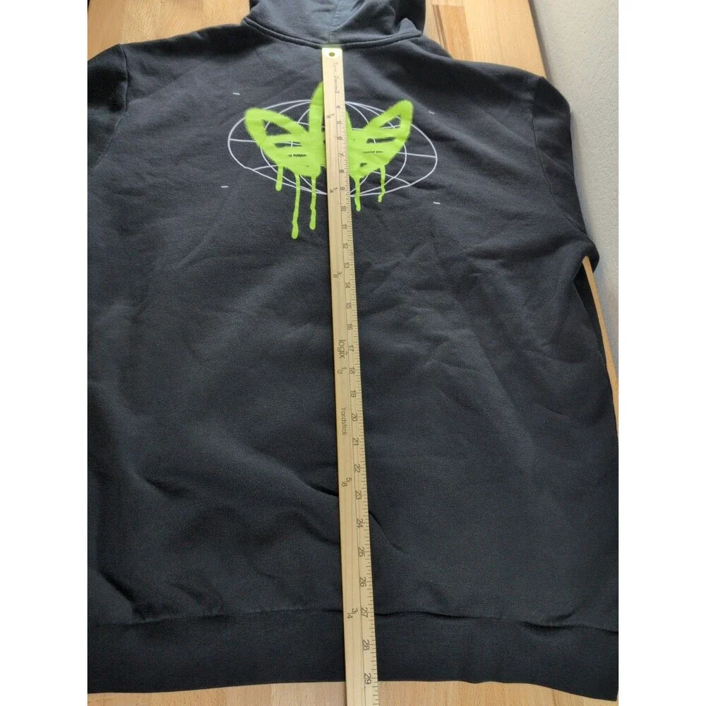 Adidas 50th Anniversary Trefoil Logo Hoodie Black Green Size XL